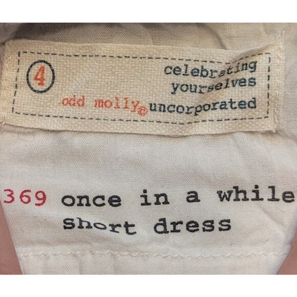 Odd Molly White Lace Mini Dress Slip L Y2K Cottagecore Soft Witch Festival - Picture 8 of 10